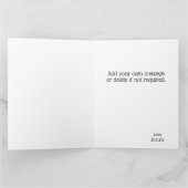 Modernes Foto Lila Blauer Schmetterling Jahrestag Karte (Innenseite)