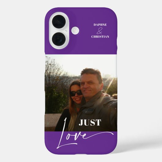 Modernes Foto Lila Case-Mate iPhone Hülle (Rückseite)