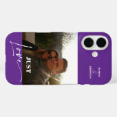 Modernes Foto Lila Case-Mate iPhone Hülle (Rückseite (Horizontal))