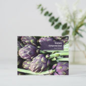 Modernes Foto Lila & grün Postkarte (Stehend Vorderseite)