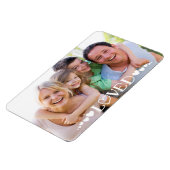 Modernes Foto LOVED Typografie Herz Magnet (Linke Seite)