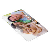 Modernes Foto LOVED Typografie Herz Magnet (Rechte Seite)