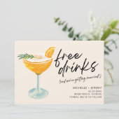 Modernes Foto lustige Hochzeiten retten das Datum Save The Date (Stehend Vorderseite)