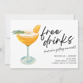 Modernes Foto lustige Hochzeiten retten das Datum Save The Date (Vorderseite)