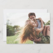 Modernes Foto lustige Hochzeiten retten das Datum Save The Date (Rückseite)