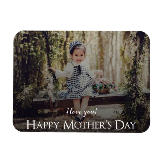 Modernes Foto Magnet der Mutter (Horizontal)