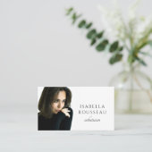 Modernes Foto Makeup Artist Skincare Visitenkarte (Stehend Vorderseite)