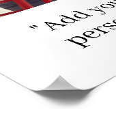 Modernes Foto maßgeschneiderter Angebote Poster (Ecke)