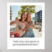 Modernes Foto maßgeschneiderter Angebote Poster (Vorne)