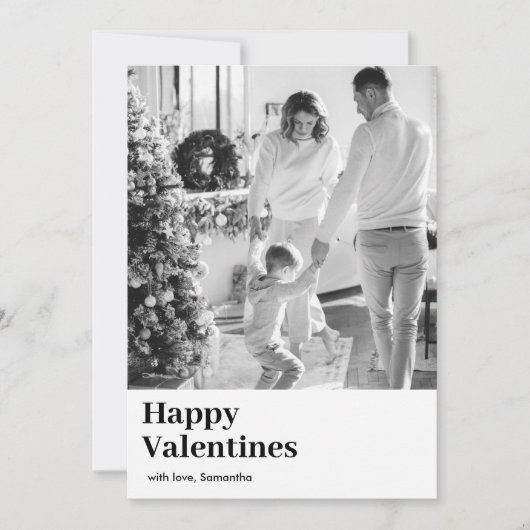 Modernes Foto | Merry Valentinstag (Vorderseite)