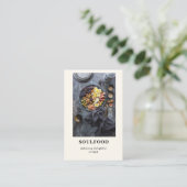 Modernes Foto Minimal Beige Visitenkarte (Stehend Vorderseite)