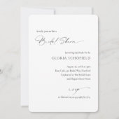 Modernes Foto Minimal Elegantes Brautparty Einladung (Vorderseite)