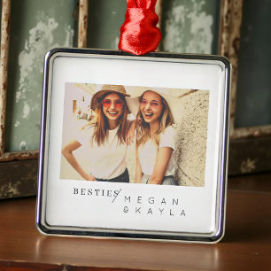 Modernes Foto Minimalistisch Best Friends BESTE FR Ornament Aus Metall