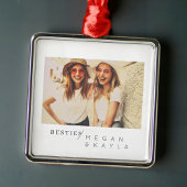 Modernes Foto Minimalistisch Best Friends BESTE FR Ornament Aus Metall