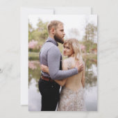 Modernes Foto Minimalistisch Probe Abendessen Einladung (Rückseite)