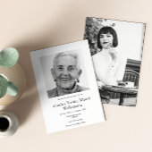 Modernes Foto minimalistische Feiern des Lebens Einladung