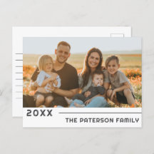 Modernes Foto Minimalistischer Familienname