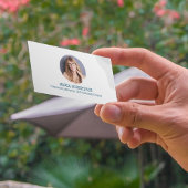 Modernes Foto Minimalistischer QR-Code Soziale Med Visitenkarte