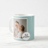 Modernes Foto Minze Liebliches Grandma Geschenk Kaffeetasse (Vorderseite Links)