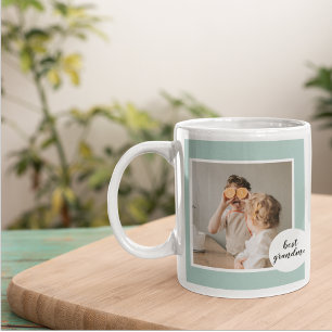 Modernes Foto Minze Liebliches Grandma Geschenk Kaffeetasse