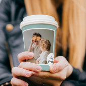 Modernes Foto Minze Liebliches Grandma Geschenk Pappbecher