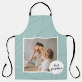 Modernes Foto Minze Liebliches Grandma Geschenk Schürze (Vorderseite)