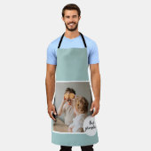 Modernes Foto Minze Liebliches Grandma Geschenk Schürze (Getragen)