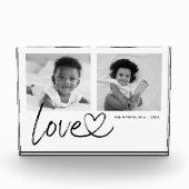 Modernes Foto mit 2 Fotos Liebe (Vorderseite)