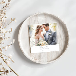 Modernes Foto mit benutzerdefiniertem QR-Code dank Dankeskarte