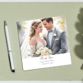 Modernes Foto mit benutzerdefiniertem QR-Code dank Dankeskarte