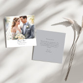 Modernes Foto mit benutzerdefiniertem QR-Code dank Dankeskarte