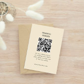 Modernes Foto mit benutzerdefiniertem QR-Code| UAW RSVP Karte