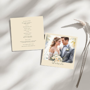 Modernes Foto mit benutzerdefinierter Qr-Codierung Begleitkarte