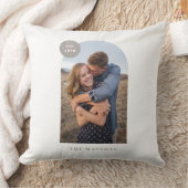 Modernes Foto mit Bogenrahmen - Grau Kissen (Decke)