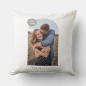 Modernes Foto mit Bogenrahmen - Grau Kissen (Vorderseite)