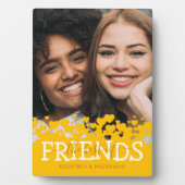 Modernes Foto mit den besten Freunden Fotoplatte (Vorderseite)