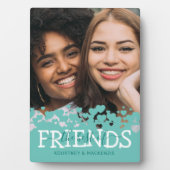 Modernes Foto mit den besten Freunden Fotoplatte (Vorderseite)