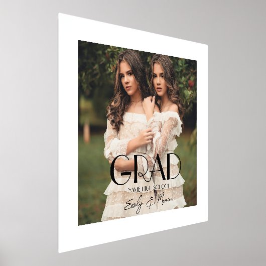 Modernes Foto mit Doppelabschluss in der Oberschul Foliendrucke (Ablage )