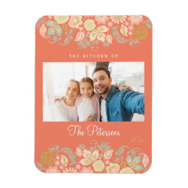 Modernes Foto mit eigenem Text Magnet