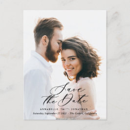 Modernes Foto mit elegantem Drehbuch Wasserfarbe b Ankündigungspostkarte