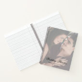 Modernes Foto mit elegantem Script-Hochzeitsplaner Notizblock (Innenseite)