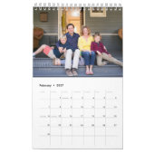 Modernes Foto mit elegantem Skript für ein benutze Kalender (Feb 2027)