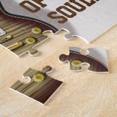 Modernes Foto mit elegantem White Electric Guitar Puzzle (Seite)