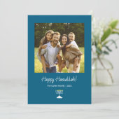 Modernes Foto mit familiärer Atmosphäre Feiertagskarte (Stehend Vorderseite)