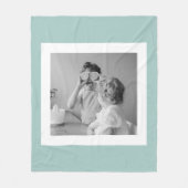 Modernes Foto mit familiärer Atmosphäre Fleecedecke (Vorderseite)