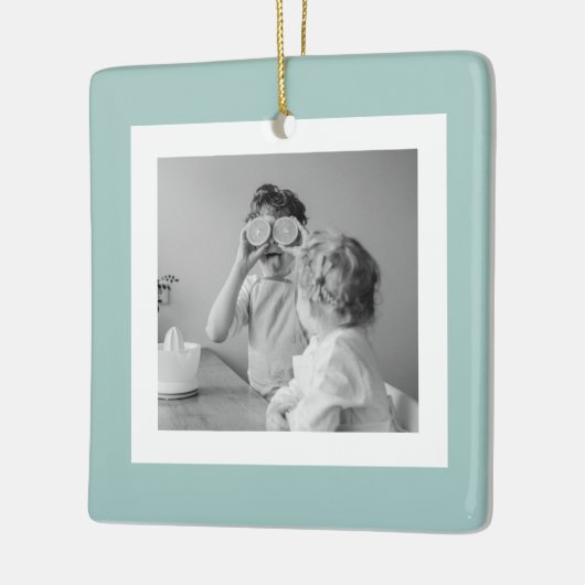 Modernes Foto mit familiärer Atmosphäre Keramikornament (Links)