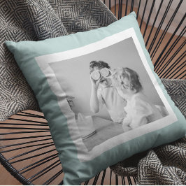 Modernes Foto mit familiärer Atmosphäre Kissen