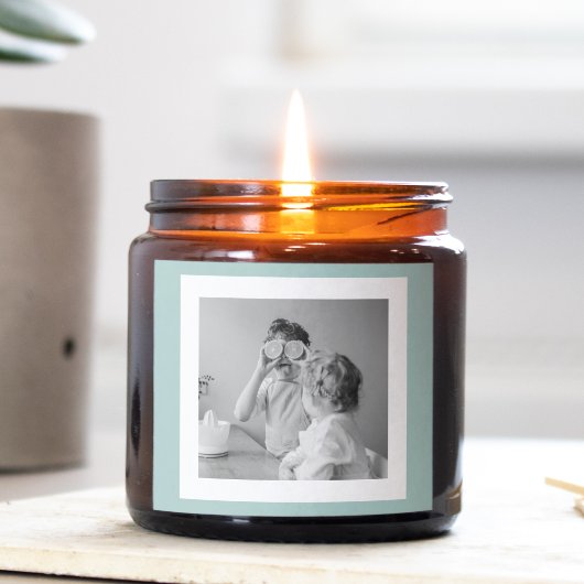 Modernes Foto mit familiärer Atmosphäre Quadratischer Aufkleber