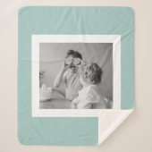 Modernes Foto mit familiärer Atmosphäre Sherpadecke (Vorderseite)