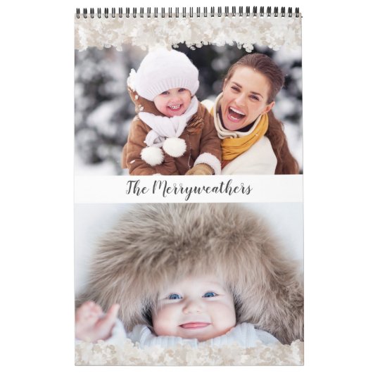 Modernes Foto mit farbenfrohen Blumenmuster Kalender (Titelbild)